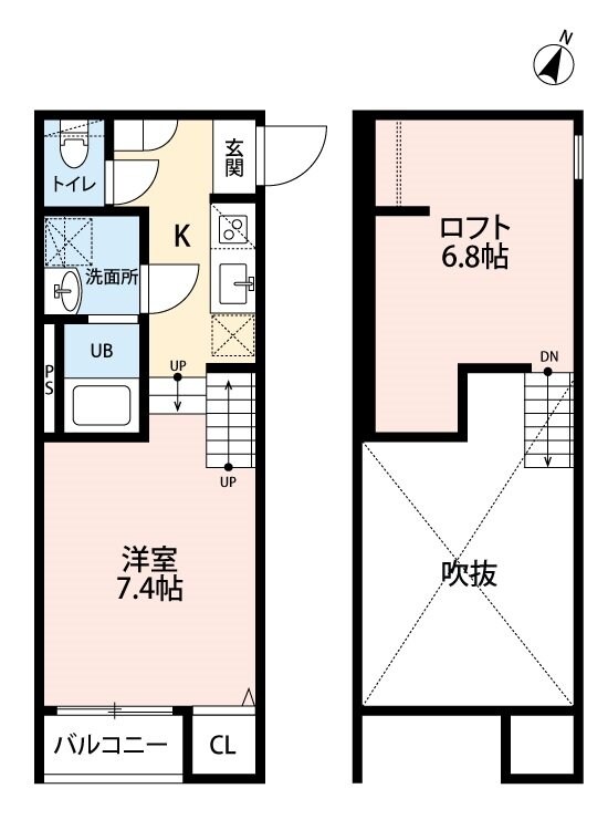 竹下駅 徒歩8分 2階の物件間取画像