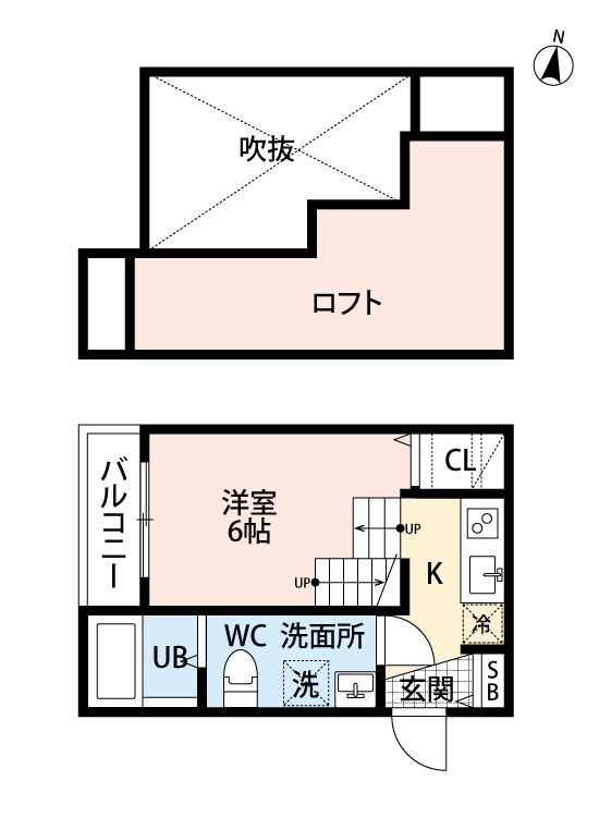 次郎丸駅 徒歩7分 2階の物件間取画像