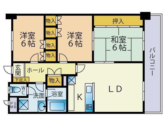 カワイアーバンビルIIの物件間取画像
