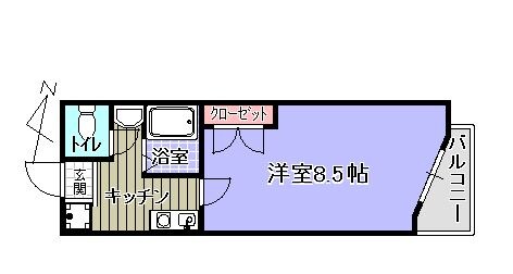 リリーフ薬院の物件間取画像