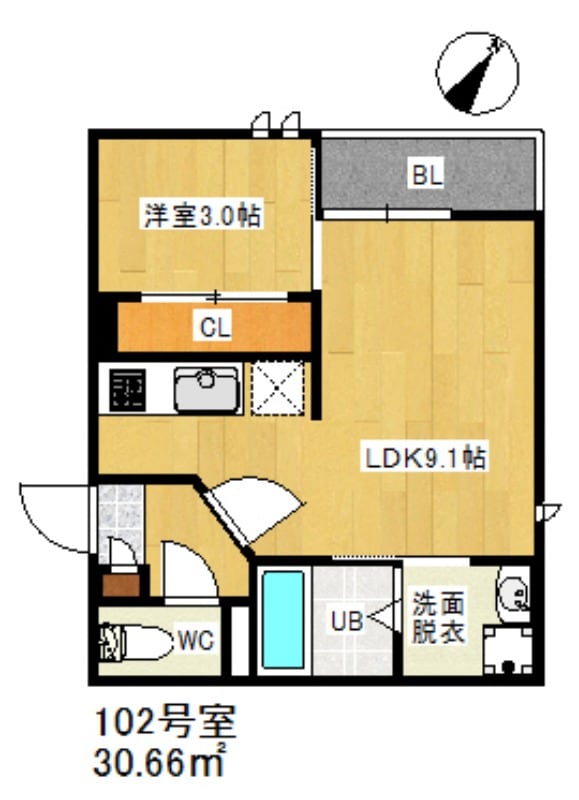 GRANDTIC桜ヶ丘TROISの物件間取画像