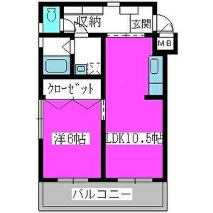 雑餉隈駅 徒歩5分 1階の物件間取画像