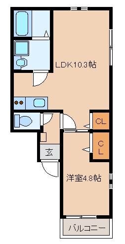 リテラ薬院の物件間取画像