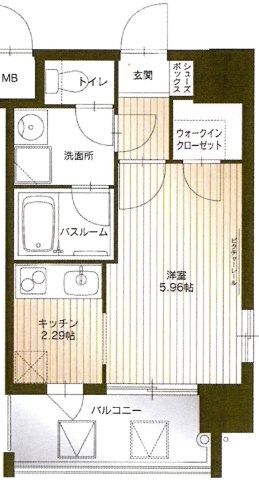 ソシオス天神の物件間取画像