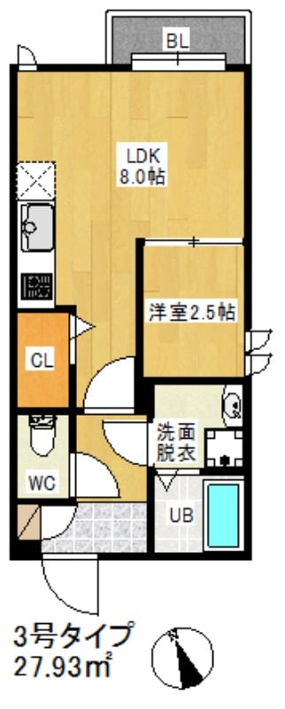 笹原駅 徒歩10分 2階の物件間取画像