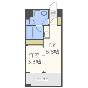 ルネッサンス２１博多の物件間取画像