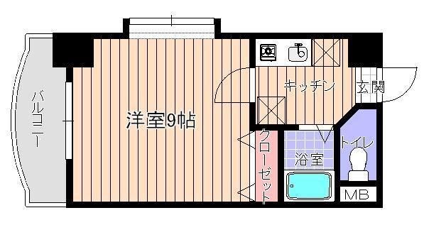 博多駅 徒歩18分 2階の物件間取画像