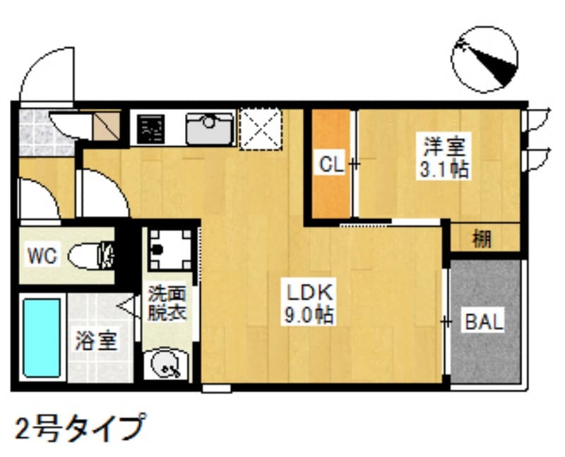 西鉄平尾駅 徒歩15分 1階の物件間取画像