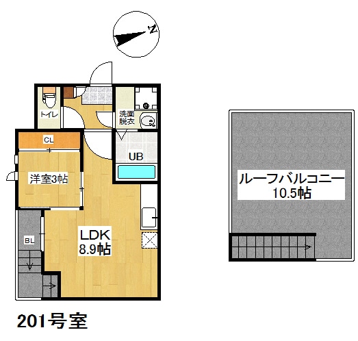 GRANDTIC GIGLIO高宮Ⅱの物件間取画像