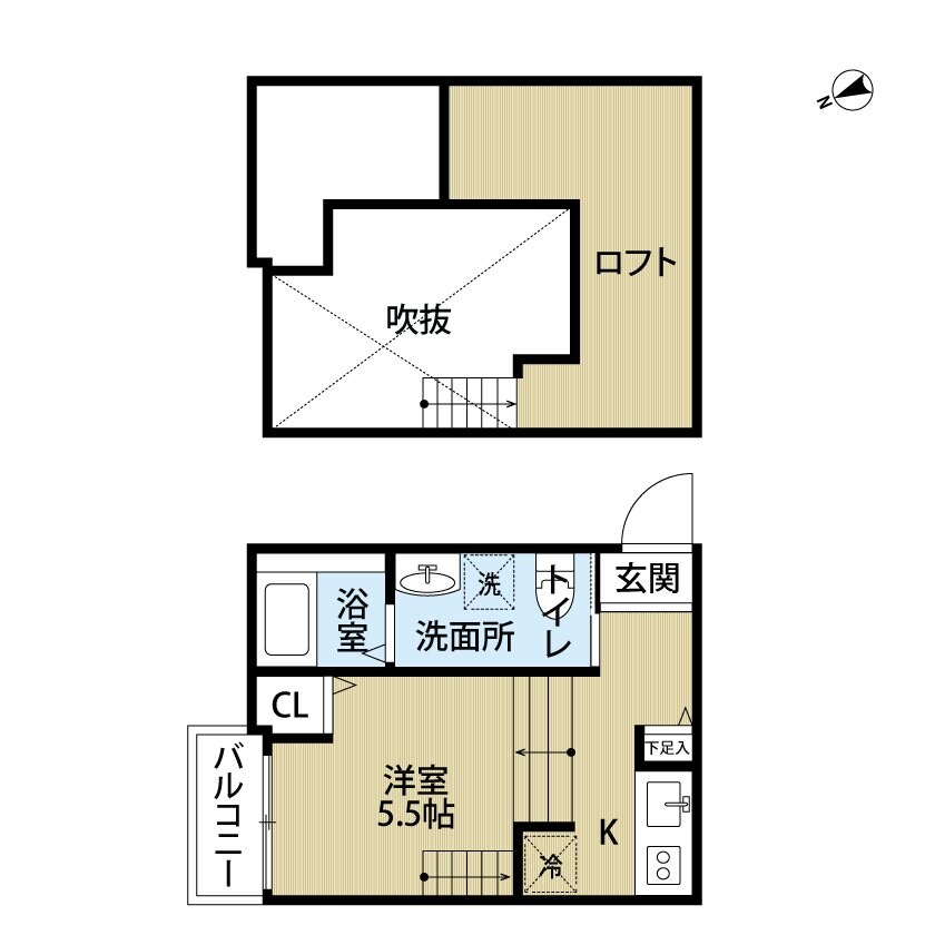 Plumerie箱崎（プルメリエ）の物件間取画像