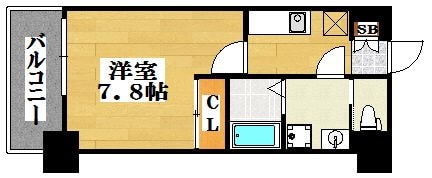 呉服町駅 徒歩5分 2階の物件間取画像