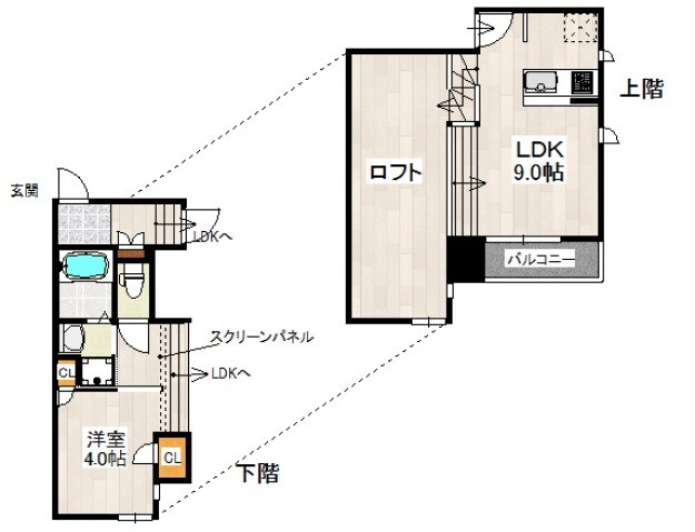 CB井尻フェリスの物件間取画像