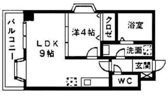 西新駅 徒歩10分 1階の物件間取画像