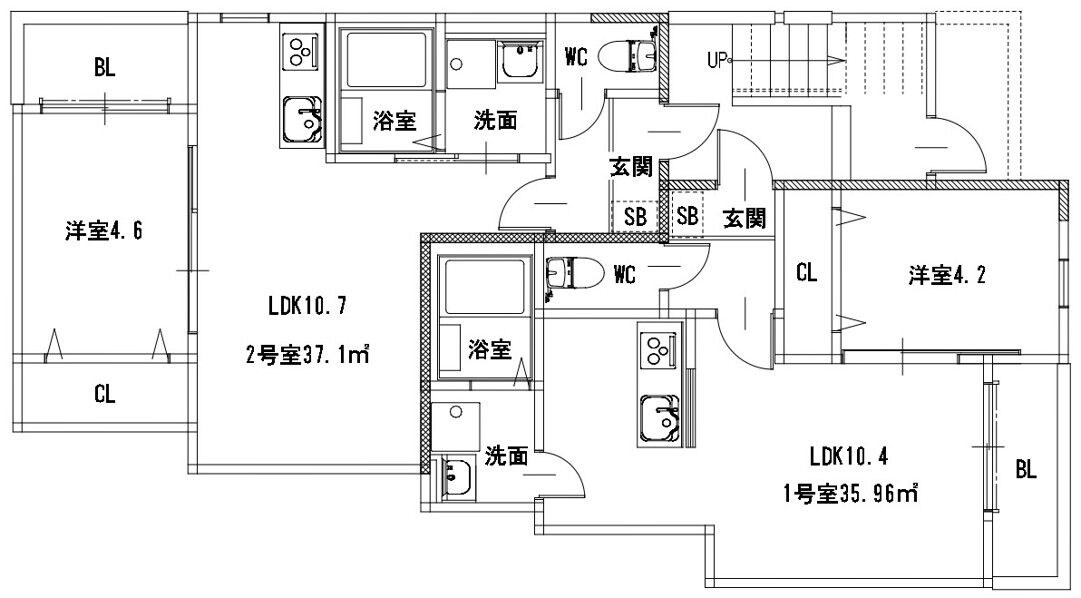 クリーク春日の物件間取画像
