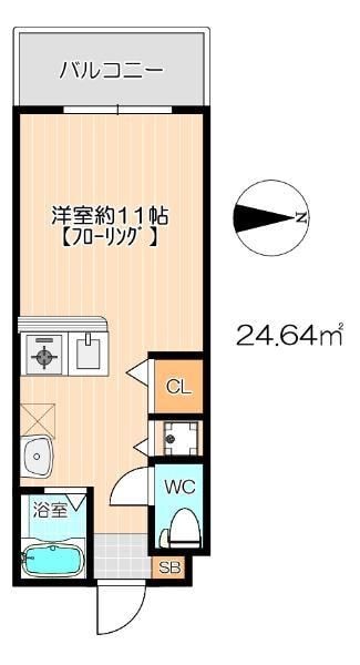 別府駅 徒歩6分 2階の物件間取画像