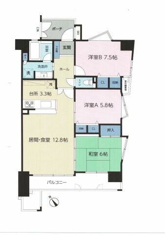 アンピール百年橋の物件間取画像