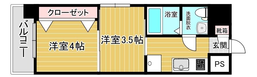 リファレンス博多駅前の物件間取画像