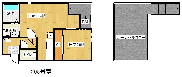 大橋駅 徒歩8分 2階の物件間取画像