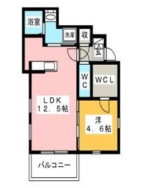 福岡空港駅 徒歩10分 2階の物件間取画像