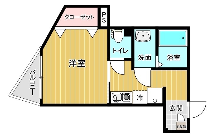 リファレンス博多駅前Ⅱの物件間取画像