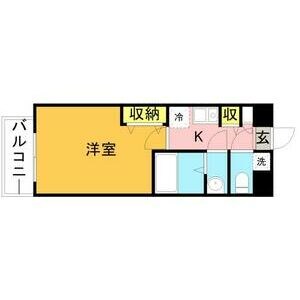 薬院大通駅 徒歩1分 12階の物件間取画像