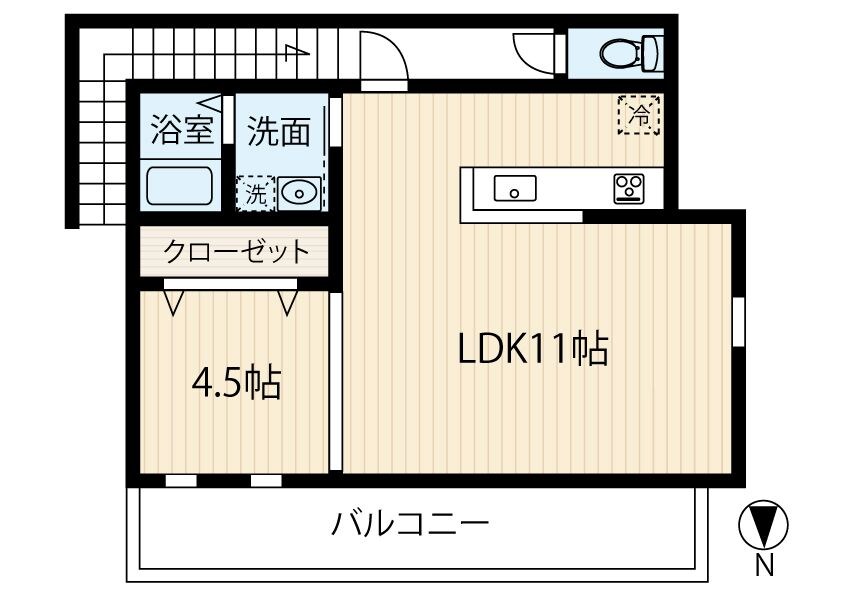 梅林駅 徒歩4分 3階の物件間取画像