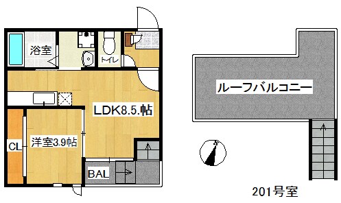 赤坂駅 徒歩9分 2階の物件間取画像