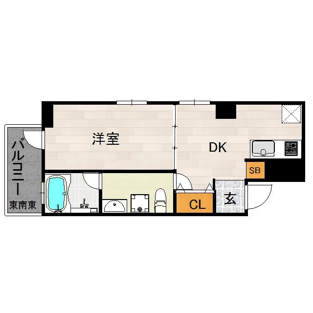 渡辺通駅 徒歩9分 4階の物件間取画像