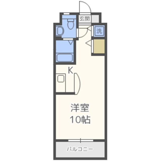 中洲川端駅 徒歩7分 9階の物件間取画像