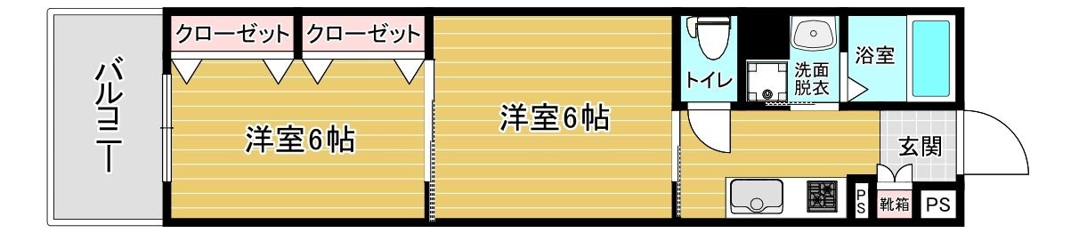 リファレンス箱崎の物件間取画像