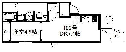 グランヒル今川の物件間取画像