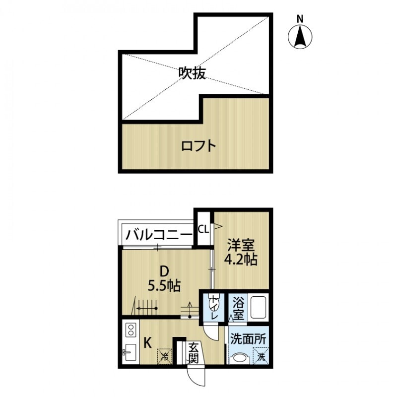 井尻駅 徒歩14分 2階の物件間取画像