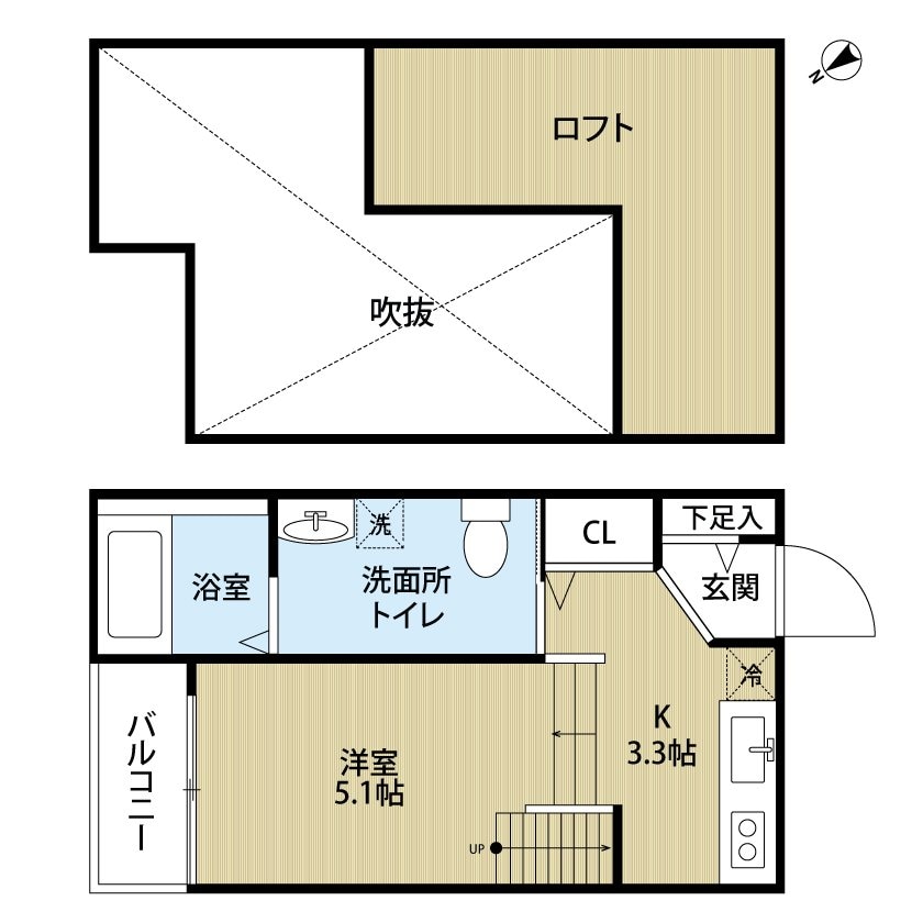 箱崎駅 徒歩9分 2階の物件間取画像