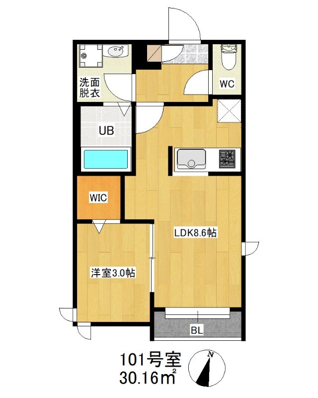 春日原駅 徒歩11分 1階の物件間取画像