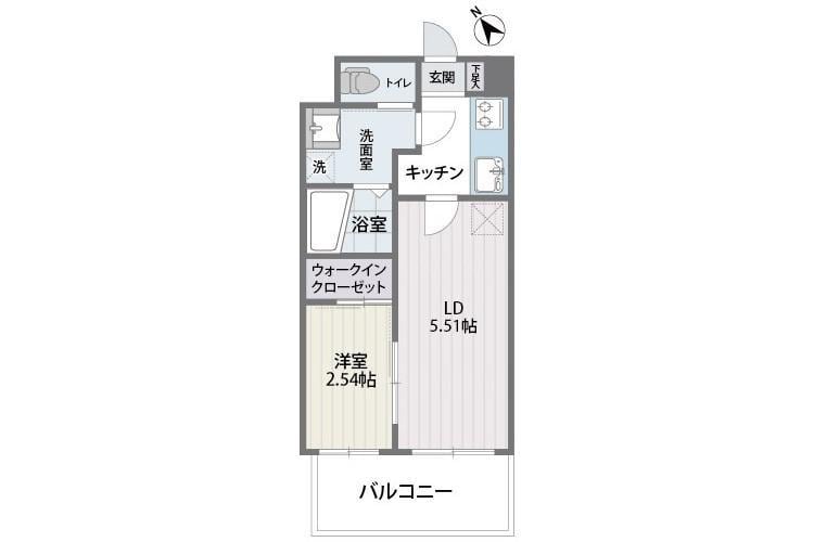 薬院駅 徒歩8分 2階の物件間取画像