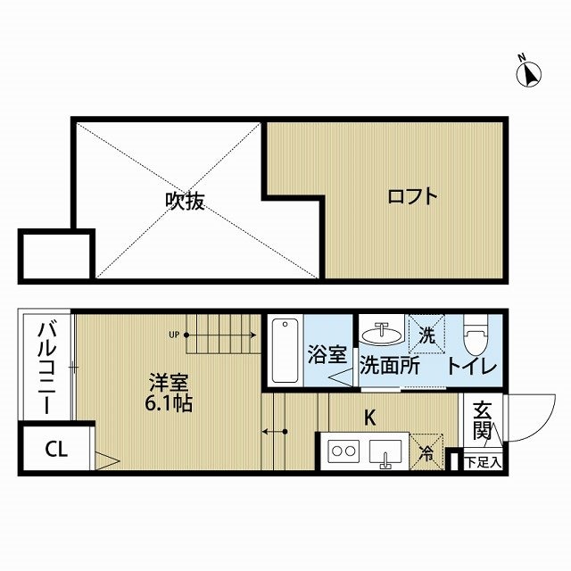 箱崎駅 徒歩9分 1階の物件間取画像