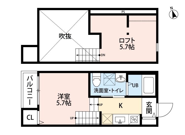 笹原駅 徒歩11分 1階の物件間取画像