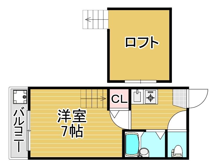 桜坂駅 徒歩5分 3階の物件間取画像