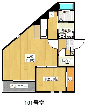 井尻駅 徒歩4分 1階の物件間取画像