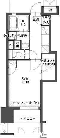 櫛田神社前駅 徒歩5分 5階の物件間取画像