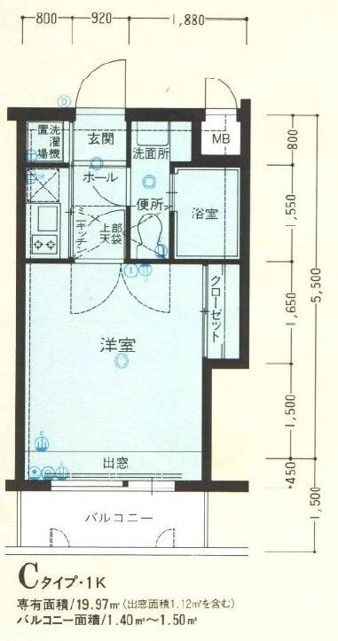 西鉄平尾駅 徒歩4分 6階の物件間取画像