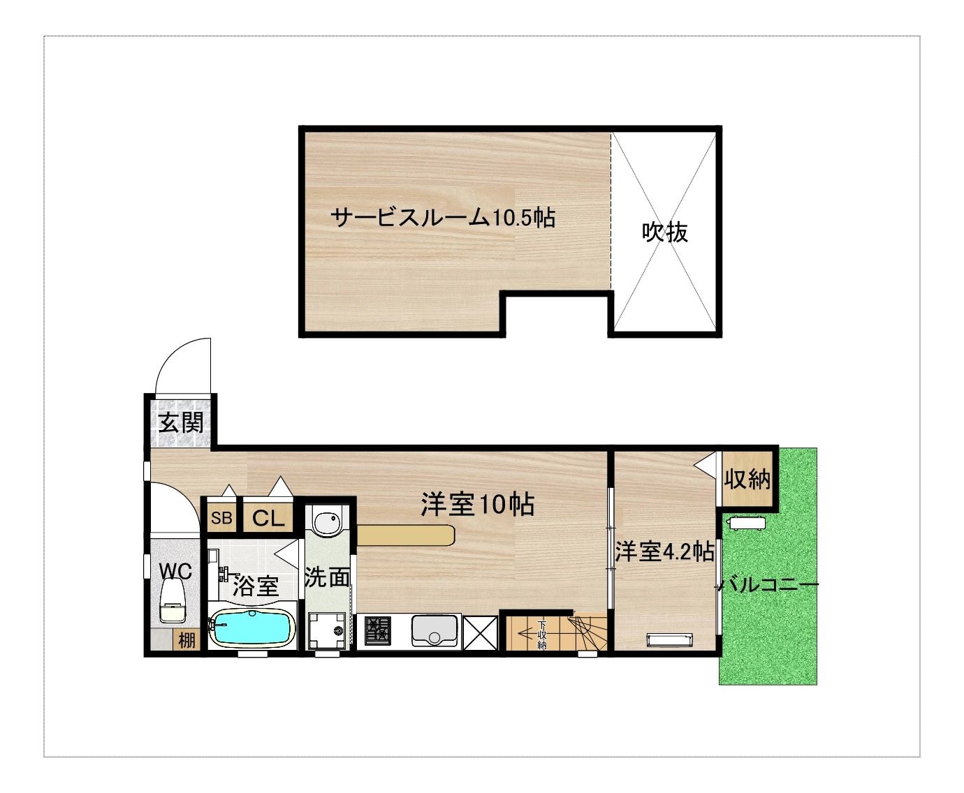 博多南駅 徒歩15分 2階の物件内観写真