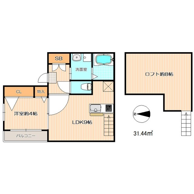 ラ・二コルトの物件間取画像