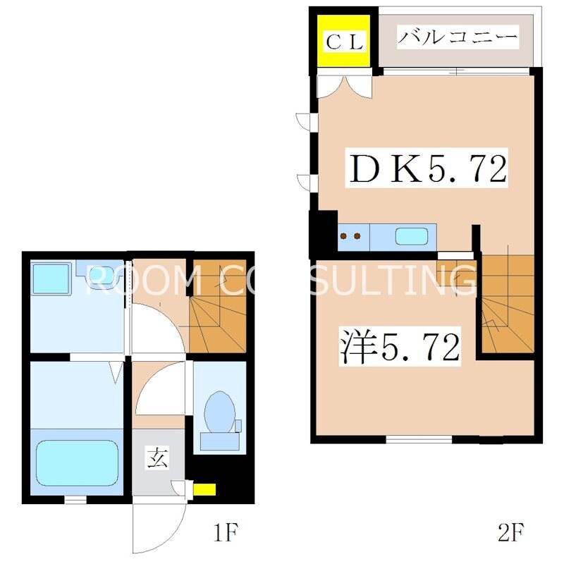 Sereo楠元A棟の物件間取画像