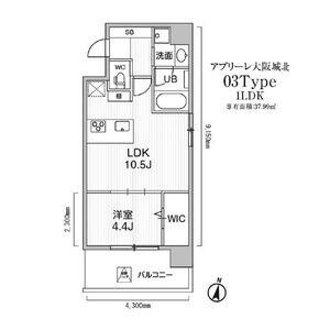 アプリーレ大阪城北の物件間取画像