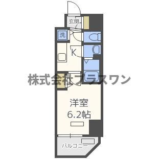 プレサンス北堀江の物件間取画像