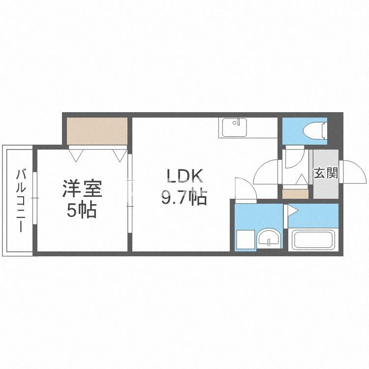 セレニティ田川北A棟の物件間取画像