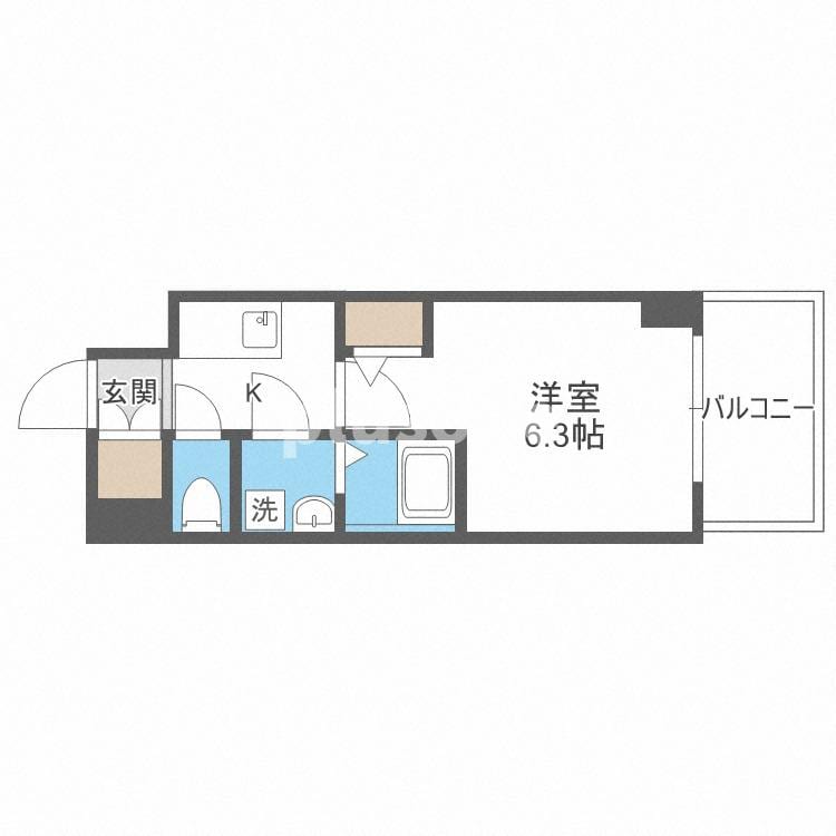 エスリード大阪城クローグの物件間取画像