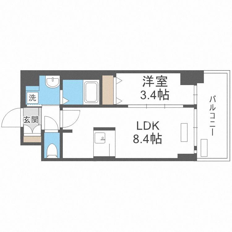 プレサンス新大阪ジェイズの物件間取画像