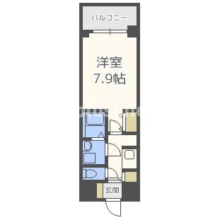 サムティナンバ南の物件間取画像